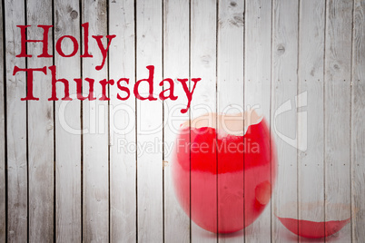 Composite image of holy thursday