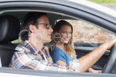 Couple on a road trip