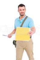 Postman with letter