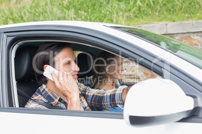 Couple on a road trip