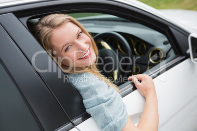 Young woman smiling at camera