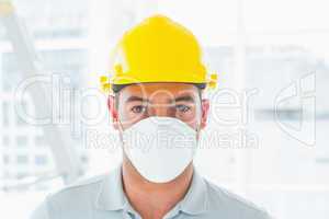 Handyman wearing protective workwear at site