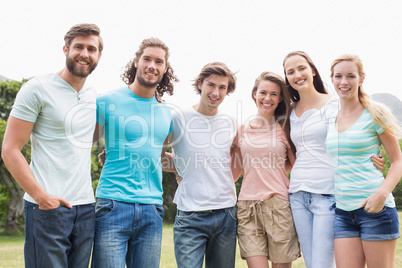 Young friends in the park