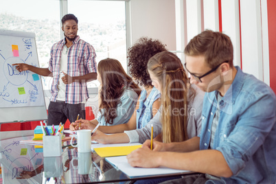 Fashion students working as a team