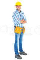 Portrait of manual worker standing arms crossed