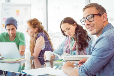 Fashion students working as a team