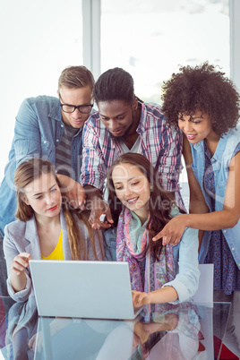 Fashion students working as a team