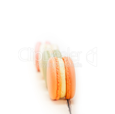 colorful french macaroons