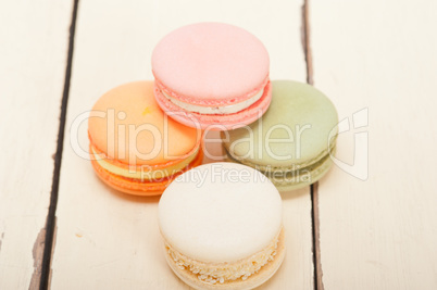 colorful french macaroons