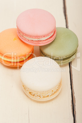 colorful french macaroons