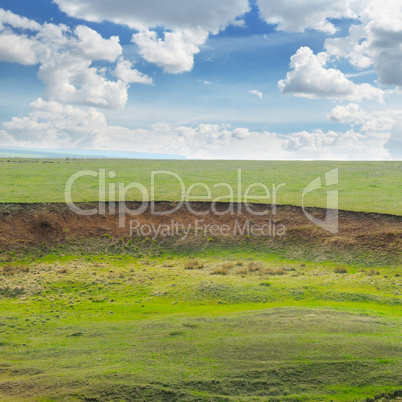 landslide and soil erosion on agricultural fields