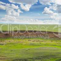 landslide and soil erosion on agricultural fields