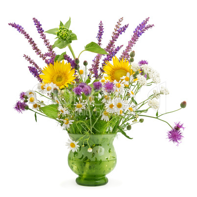 wild flowers in a vase