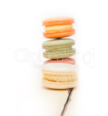 colorful french macaroons