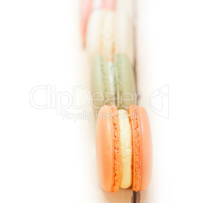 colorful french macaroons