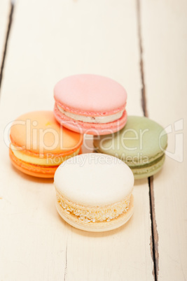 colorful french macaroons