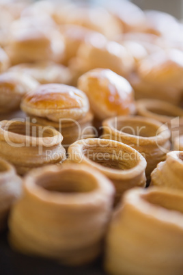 Close up of delicious vol-au-vent