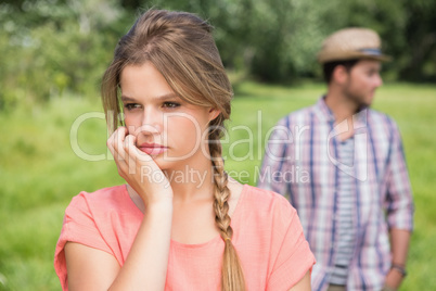 Couple not talking after argument