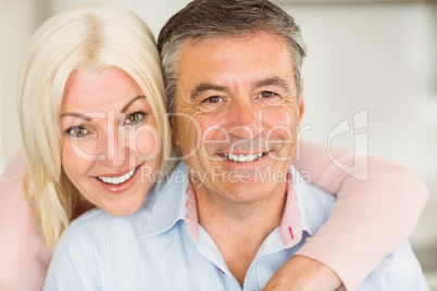 Happy mature couple smiling together