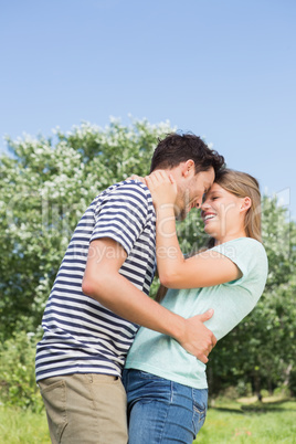 Cute couple in the park