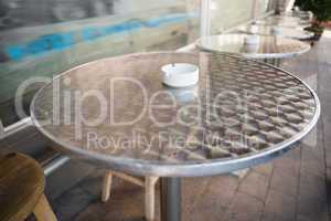Bar stool and table with ash tray