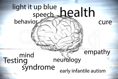 Composite image of autism terms