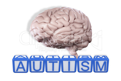 Composite image of autism building blocks