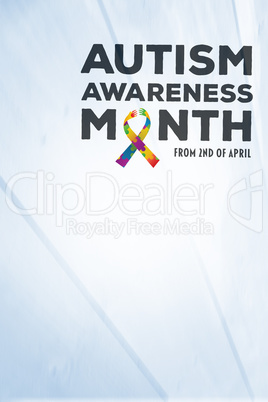 Composite image of autism awareness month