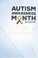 Composite image of autism awareness month