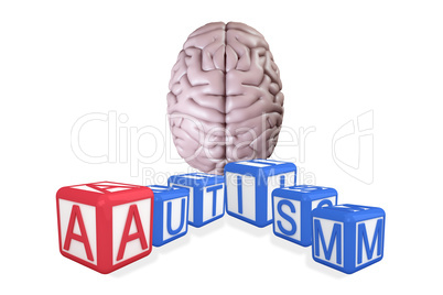 Composite image of autism building blocks