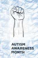 Composite image of autism awareness month