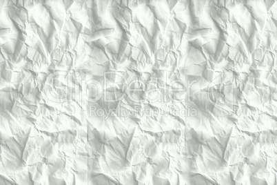 Crumpled white page