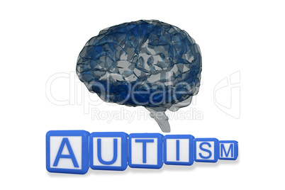 Composite image of autism building blocks