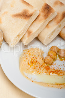 Hummus with pita bread