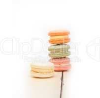 colorful french macaroons