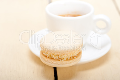 colorful macaroons with espresso coffee colorful macaroons with espresso coffee