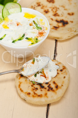 Arab middle east goat yogurt and cucumber salad