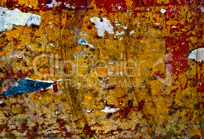 Colored grunge iron background