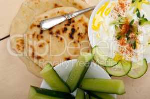 Arab middle east goat yogurt and cucumber salad