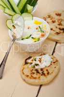 Arab middle east goat yogurt and cucumber salad