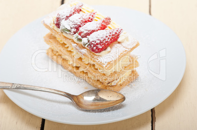 napoleon strawberry cake dessert