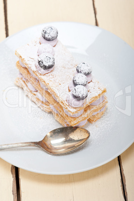 napoleon blueberry cake dessert