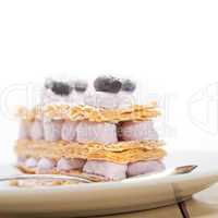 napoleon blueberry cake dessert