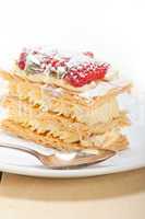 napoleon strawberry cake dessert