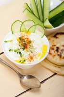 Arab middle east goat yogurt and cucumber salad