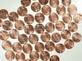 Dollar coins 1 cent wheat penny cent