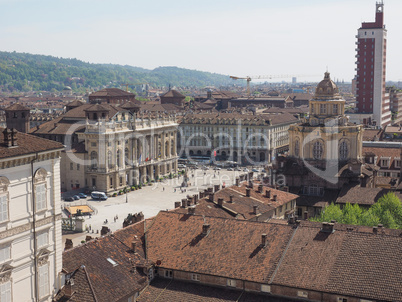 Aerial view of Turin