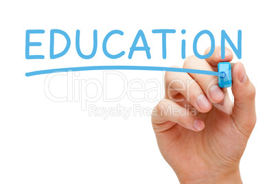 Education Blue Marker