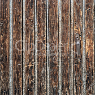 old vintage wooden door close-up
