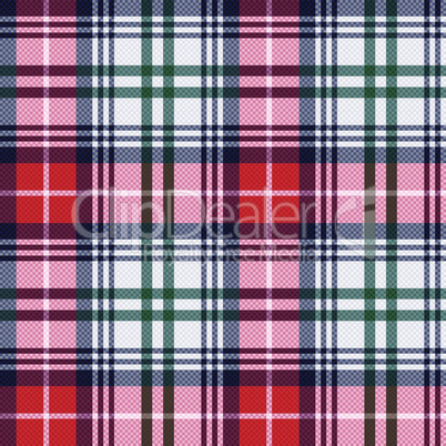 Tartan seamless texture in red and light grey hues